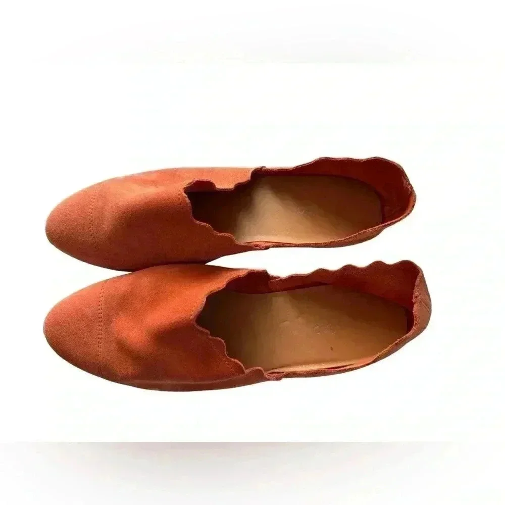 Anthropologie Klub Nico Georgette Ink Suede Flat